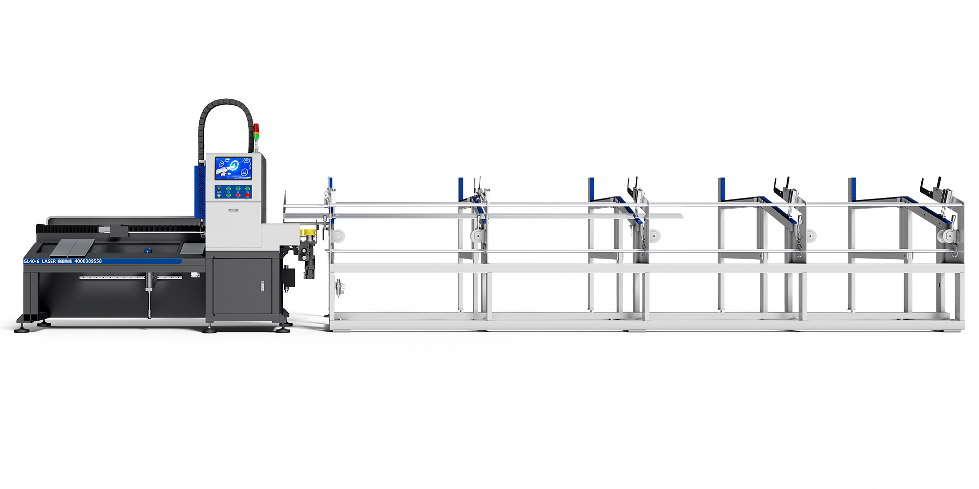 Высокоскоростной лазерный станок для резки круглой трубы LONGXIN GL40