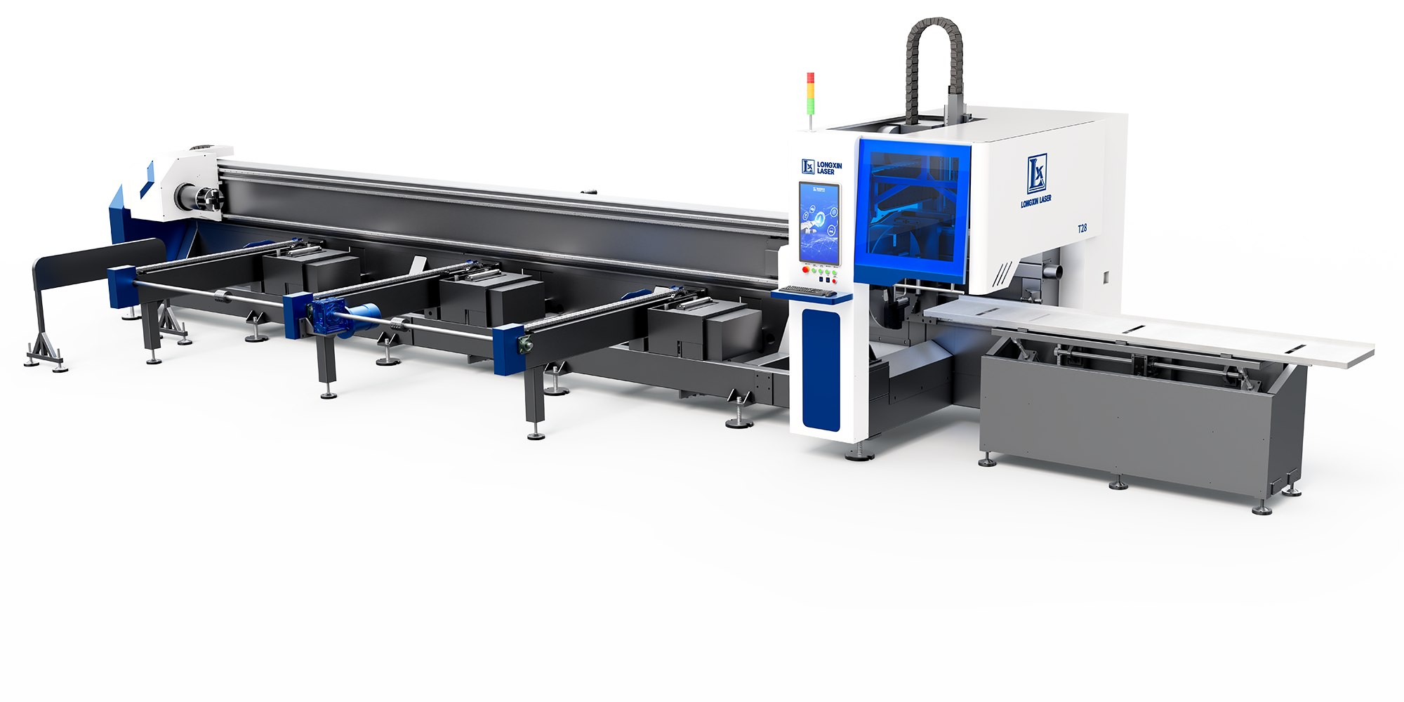 Установка лазерной резки крупногабаритных труб и профиля LONGXIN K52