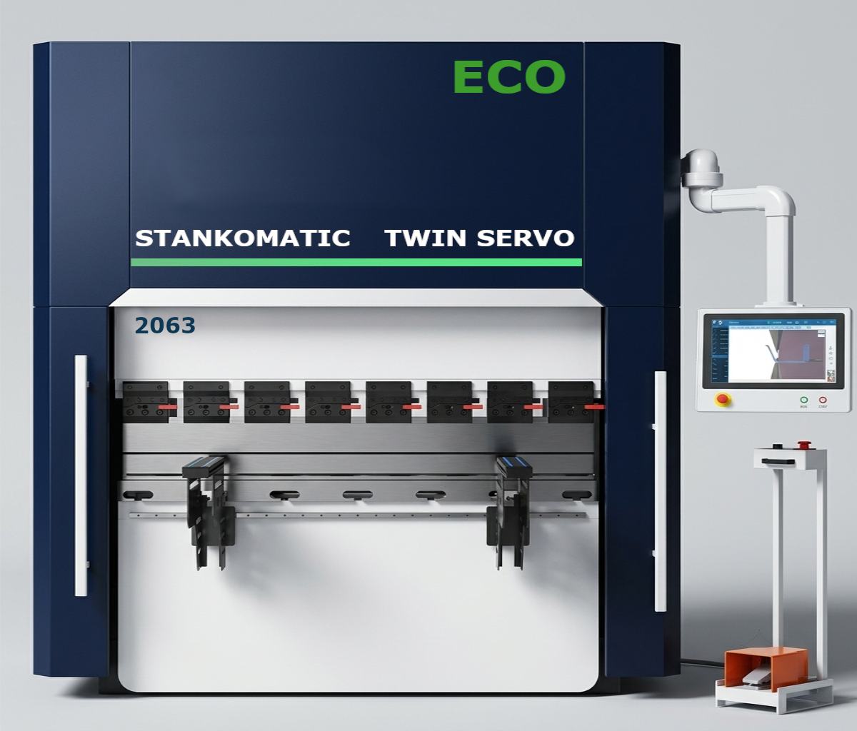 Серво-гидравлический листогиб с ЧПУ TWIN SERVO 2063
