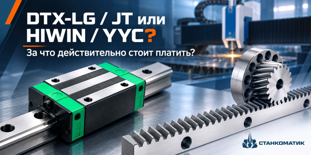 Направляющие DTX-LG или HIWIN, рейки JT или YYC: за что действительно стоит платить?