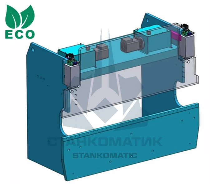 Серво-гидравлический листогиб с ЧПУ HUNSONE HYBRID 32100