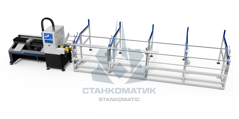 Высокоскоростной лазерный станок для резки круглой трубы LONGXIN GL70