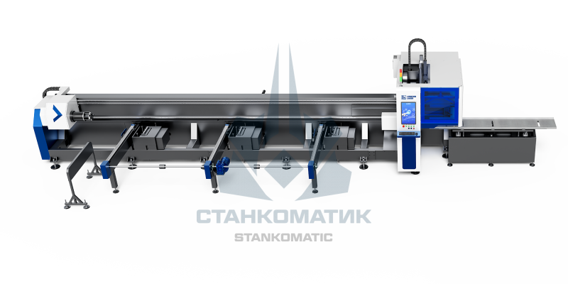 Установка лазерной резки крупногабаритных труб и профиля LONGXIN K52