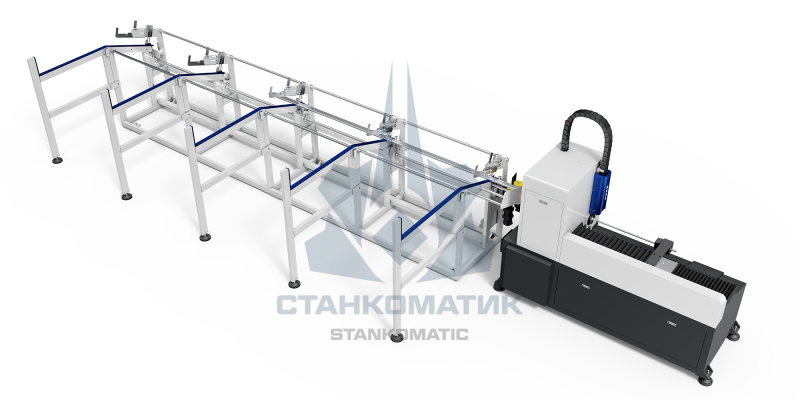 Отрезной лазерный станок для резки круглой трубы LONGXIN GL90