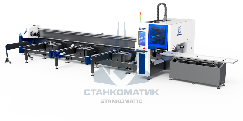 Установка лазерной резки крупногабаритных труб и профиля LONGXIN K35
