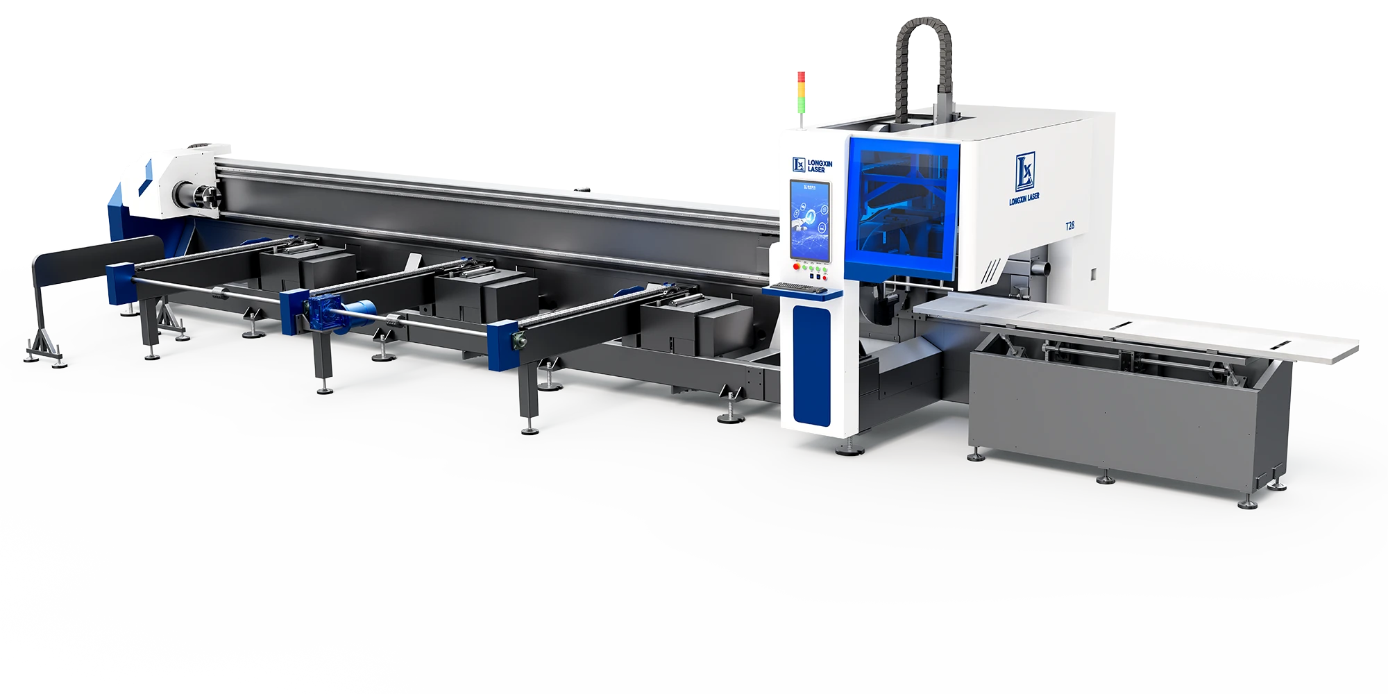 Установка лазерной резки крупногабаритных труб и профиля LONGXIN K52