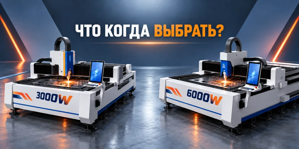 Станок лазерной резки металла 3000 или 6000 Вт?
